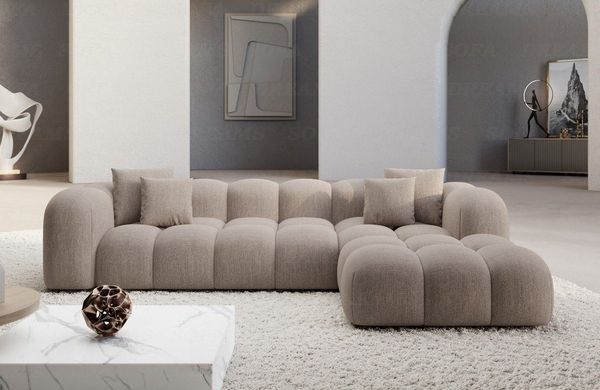 Sofa Dreams Ecksofa Stoffsofa Eckcouch Polster Eck Sofa Formentera L Form kurz Stoff, Loungesofa