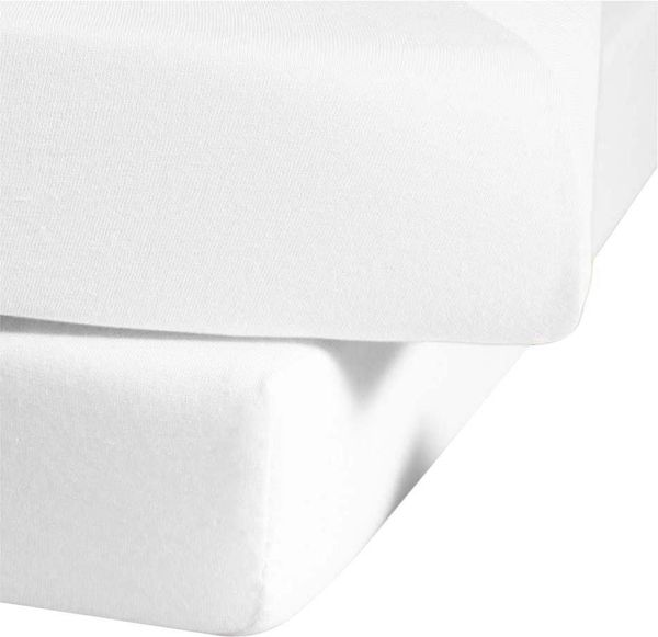 fleuresse Single Jersey Spannbettlaken Jenny C 100x200 cm Weiß Bild 5