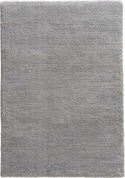 Teppich in Hellgrau aus 100% Polyester - 190x133x3cm (LxBxH)