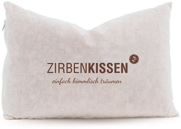 Zirbenfamilie Naturfaserkopfkissen, Füllung: ZirbenFlocken, Bezug: Baumwolle, Seitenschläfer, Rückenschläfer, Bauchschläfer, Füllung variabel