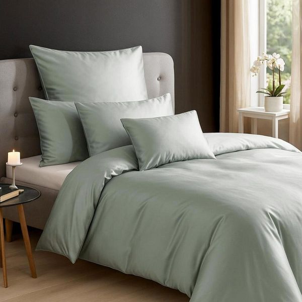 TRAUMSCHLAF Bettwäsche Uni Tencel™ Lyocell, Lyocell, 3 teilig, glatte Oberfläche und super angenehmes weiches Hautgefühl