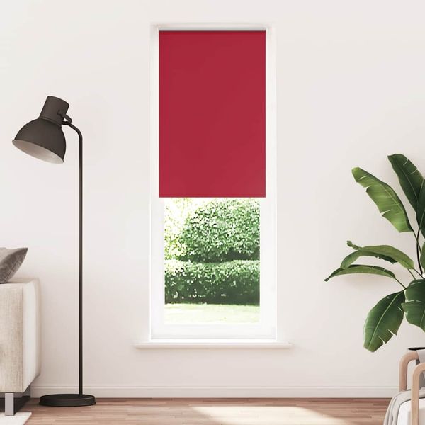 vidaXL Verdunkelungsrollo Rot 85x230 cm Stoffbreite 80,7 cm Polyester 4011853