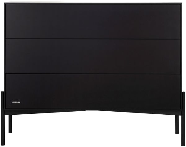 Kidsmill Boutique Kommode Schwarz Matt Schwarz 1 - Material: MDF - Babypark. de