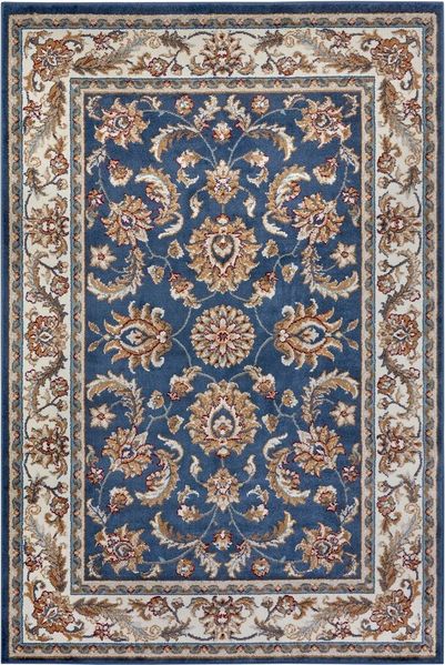HANSE Home 'Reni' Teppich, rechteckig, Höhe: 8 mm, Orientalisch, Kurzflor, Blau Creme, 140 x 200 cm (Rechteckig)