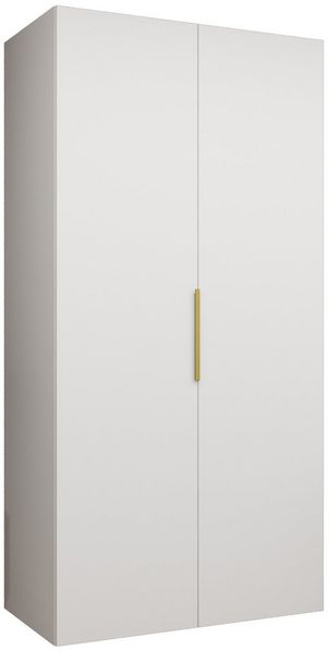 ABIKS MÖBEL Drehtürenschrank MARBELLA 1 Schlafzimmerschrank mit Kleiderstange und Regalen