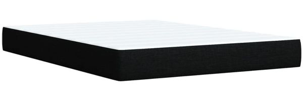 vidaXL Boxspringbett mit Matratze Schwarz 160x200 cm Stoff 3293647 Bild 11