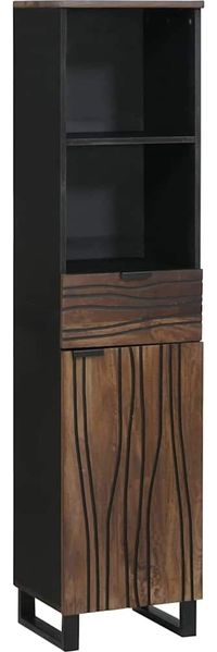 vidaXL Badezimmerschrank Walnuss 38 x 33 x 160 cm Holzwerkstoff 4018030