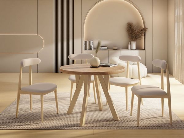 WFL GROUP Esstisch Avero (vier Größen – 80/90/100/100 cm, ausziehbar auf 160/190/140/200 cm), platzsparender Tisch für kleine Küche, Esszimmer oder Wohnzimmer