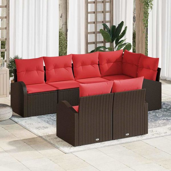 vidaXL Gartensofa-set Braun Poly-Rattan 3346084