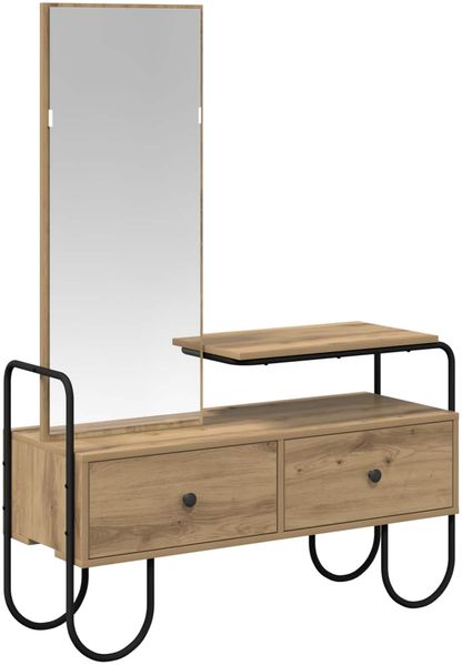 vidaXL Schminktisch mit Schubladen Artisan-Eiche Holzwerkstoff 8007688