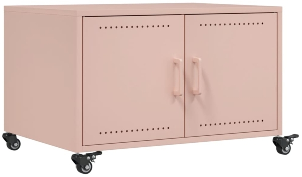 vidaXL Couchtisch Rosa 68x50x43,5 cm Stahl 846687