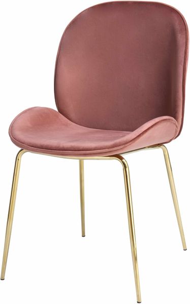 Stuhl Charlize 110 2er-Set Altrosa / Messing