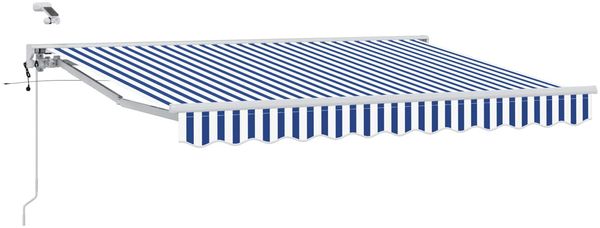 vidaXL Elektrische ausziehbare Markise Blau und Weiß 2,5 x 2 m 3421237 Bild 2