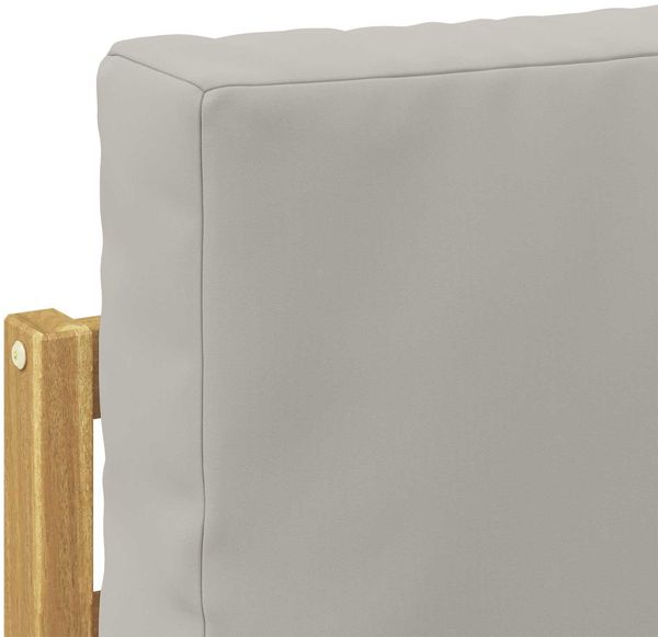 vidaXL Outdoor-Sofagarnitur mit Kissen 6 pcs Weiß und Hellgrau 3387685 Bild 6