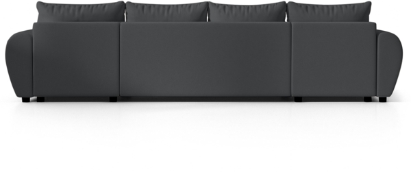 AX LIVING Malatya U Couch mit Schlaffunktion Ecksofa Dunkelgrau 311 cm Bild 6