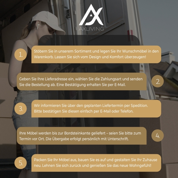 AX LIVING Malatya U Couch mit Schlaffunktion Ecksofa Dunkelgrau 311 cm Bild 10