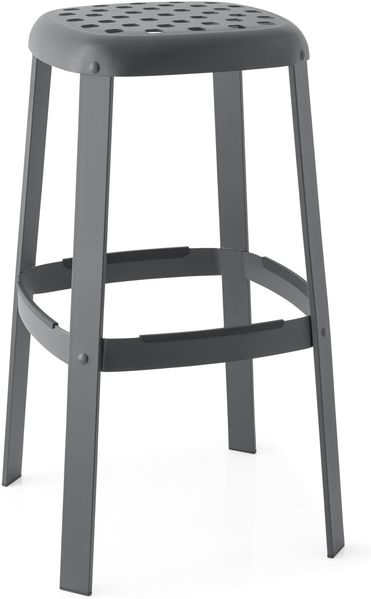 Connubia, Hocker Industrial fest Struktur grau matt