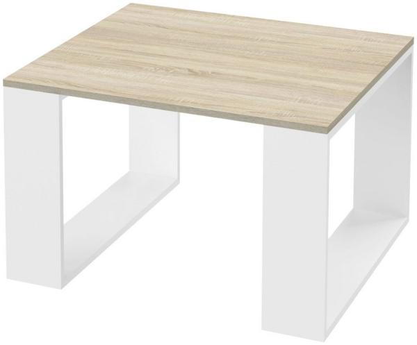 ML-DESIGN Couchtisch Wohnzimmertisch im modernen Stil, Kaffeetisch für Wohnzimmer oder Büro, Quadratischer Beistelltisch Sofatisch Kufenbeine Tisch 65x40cm