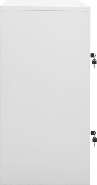 vidaXL Schließfachschrank Hellgrau und Blau 90 x 45 x 92,5 cm Stahl Bild 3