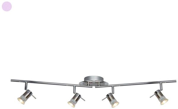 LED Deckenleuchte, Chrom, Silber, L 90 cm, ARIES