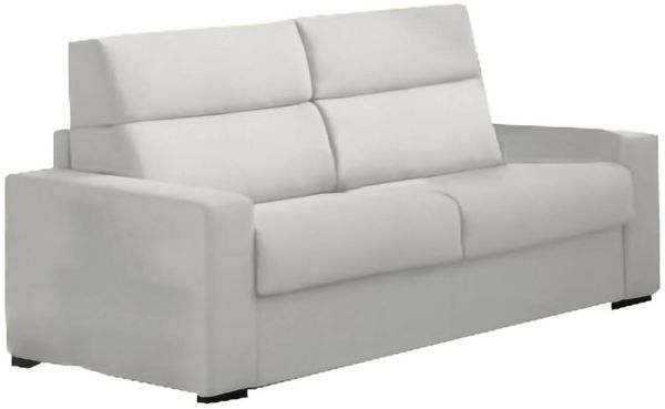 Dmora 3-Sitzer Schlafsofa Quindici, Schlafsofa fürs Wohnzimmer, gepolstert, abnehmbar, 100 % Made in Italy-Qualität, 220x95 h100 cm, Hellgrau