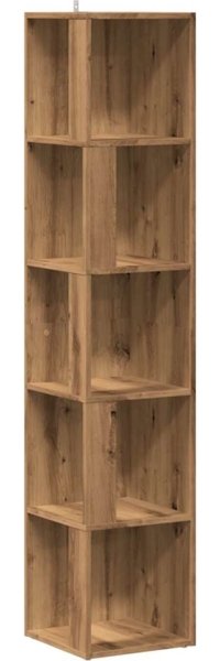vidaXL Eckregal Artisan-Eiche 33x33x165 cm Holzwerkstoff 856725