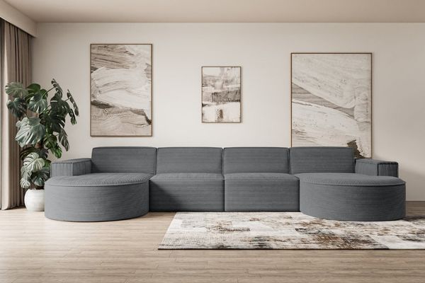 ALTDECOR Wohnlandschaft MARI-U2, Sofa Praktische Bequeme Funktionsecke Couch U-Form Eckcouch, Corner Sofa U-Form Vielseitige Sofa Wohnlandschaft Wohnzimmer
