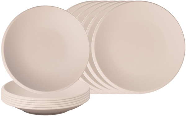 Villeroy & Boch NewMoon Teller- & Schalenset beige 12-teilig