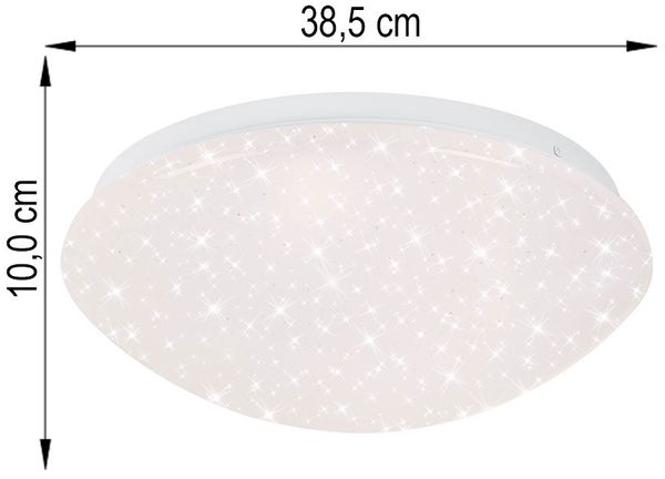 LED Deckenleuchte, Sterneneffekt, CCT, dimmbar, IP44, D 38,5 cm Bild 8