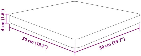 vidaXL Tischplatte Quadratisch Dunkelbraun 50x50x4cm Behandelte Eiche 343075 Bild 4