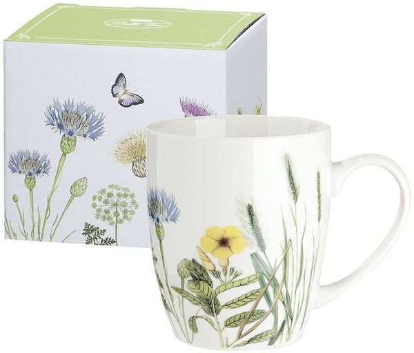 GILDE Tasse Porzellantasse "Wild Flowers", ca. 12,5 x 10 cm, Porzellan