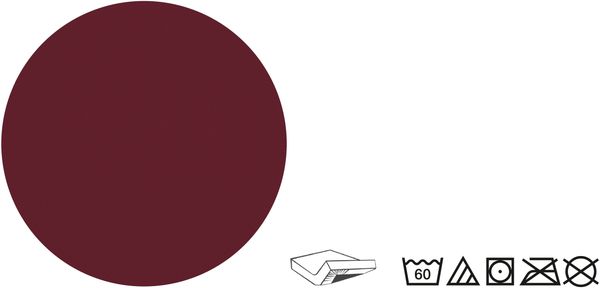 biberna Jersey-Elastic-Spannbetttuch 0077866, burgund, 1x 140x200 cm - 160x220 cm Bild 4