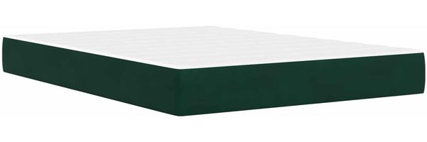 vidaXL Bettgestell mit Matratze Dunkelgrün 120 x 190 cm Samt 3414851 Bild 5