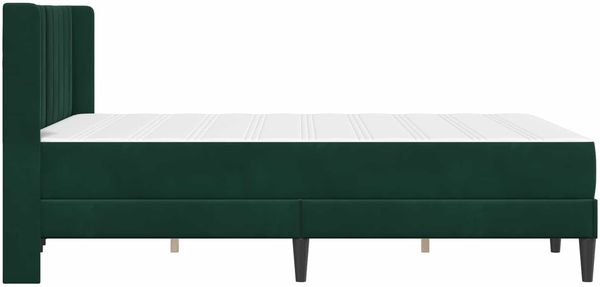 vidaXL Bettgestell mit Matratze Dunkelgrün 120 x 190 cm Samt 3414851 Bild 7