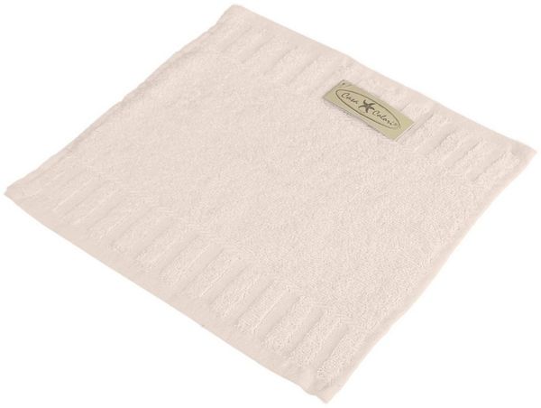 Casa Colori Gästehandtuch Uni, Frottier (1-St), Hohe Farbbrillanz, Einfache Pflege, beige