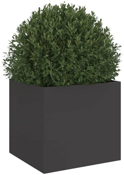vidaXL Pflanzkübel Schwarz 32x30x29 cm Stahl 841535 Bild 4