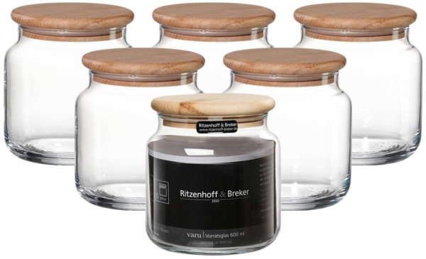 Ritzenhoff & Breker Varu Vorratsglas 600 ml 6er Set