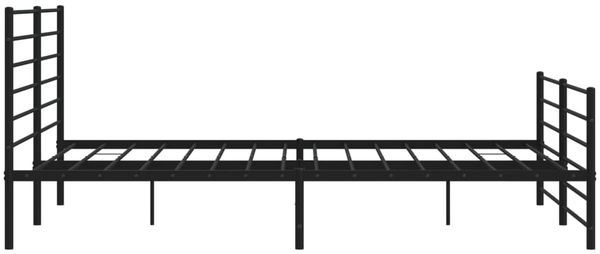 vidaXL Bettgestell mit Kopf- und Fußteil Metall Schwarz 183x213 cm 352342 Bild 7