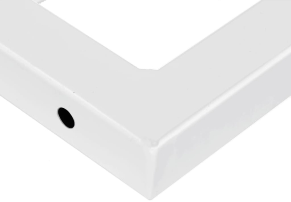 vidaXL Waschtischplatte mit Halterung Stahl und Massivholz Eiche 3302386 Bild 8