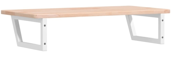 vidaXL Waschtischplatte mit Halterung Stahl und Massivholz Eiche 3302386 Bild 5