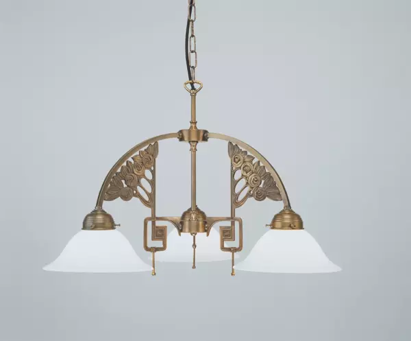 Kronleuchter D71-22op Berliner Messing Bild 2