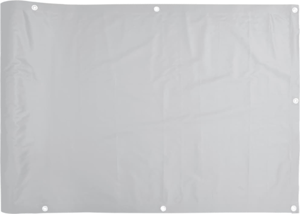 vidaXL Balkon-Sichtschutz Grau 600x90 cm PVC 4005439