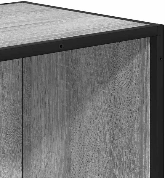 vidaXL Bücherschrank Grau Sonoma 80,5x35x76 cm Holzwerkstoff 849107 Bild 7
