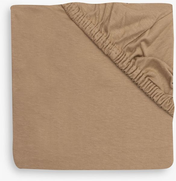 Jollein Spannbettlaken Jersey - Für Babywiege, Beistellbett & Kinderwagen - 40/50x80/90cm - 100% Baumwolle - Mit Gummizug - Hazel