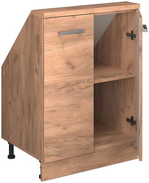 Küchenschrank für Dachschrägen R-Line Goldkraft Eiche 60 cm mit 2 Türen Vicco Bild 5