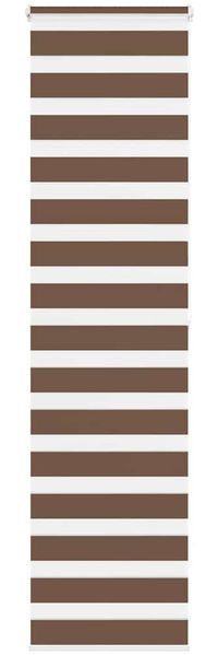vidaXL Doppelrollo Braun 65x200 cm Stoffbreite 60,9 cm Polyester 4014358