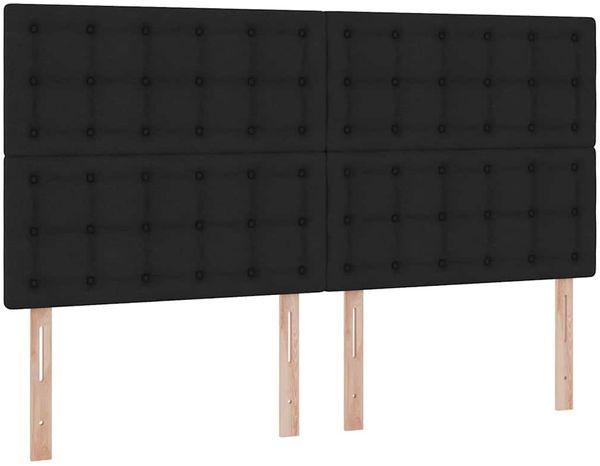 vidaXL Bett mit LED-Lichtleisten Schwarz 180 x 200 cm Stoff 3372859 Bild 10