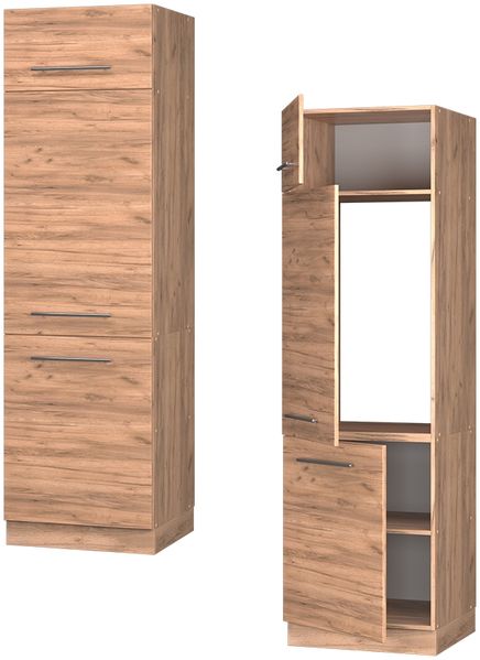Kühlumbauschrank Fame-Line Goldkraft Eiche 60 cm Vicco Bild 5