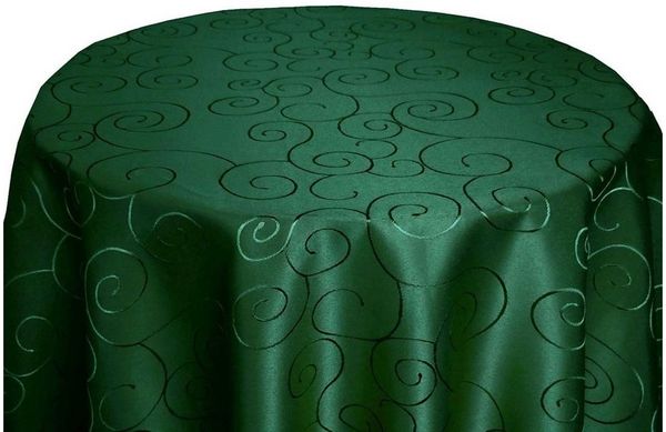 Bronze Tischdecke Ornamente RUND Tischdecke Seidenglanz uni Damast, strapazierfähig, bügelfrei