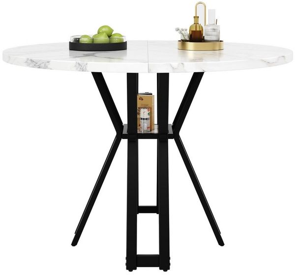 ANYSUN Esstisch Runder 100 x 100 x 76 cm (Set, 1 Tisch), Breite 100 cm